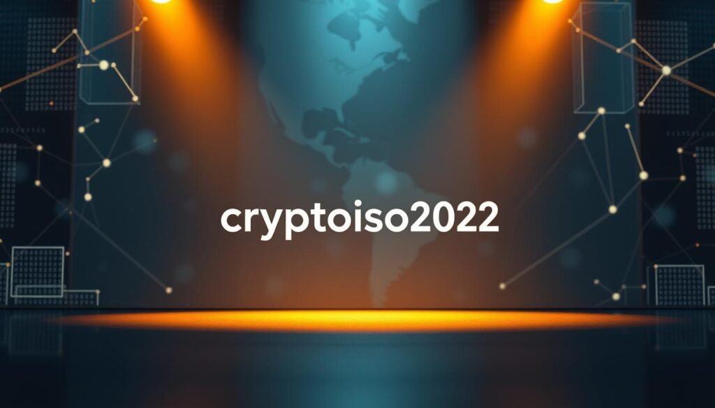 ISO 20022, un estándar de mensajería financiera elegante y moderno, destaca sobre un fondo de patrones digitales transparentes y formas geométricas. En primer plano, se presenta una ilustración nítida y minimalista de la marca "cryptoiso2022", que transmite la importancia global y la integración tecnológica del estándar. Una iluminación cálida y direccional ilumina la escena, creando una sensación de autoridad y profesionalismo. La composición general sugiere la importancia fundamental de este protocolo de mensajería financiera, listo para transformar la industria con su enfoque sólido y estandarizado.